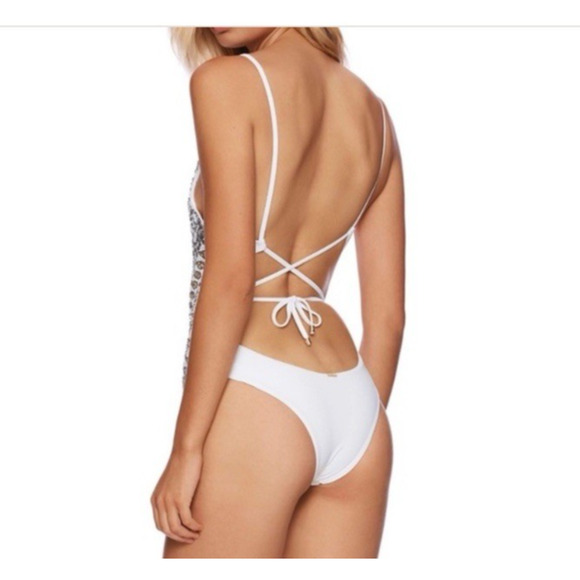 Sloane Sequin Plunge One-Piece Swimsuit - Picture 6 of 7